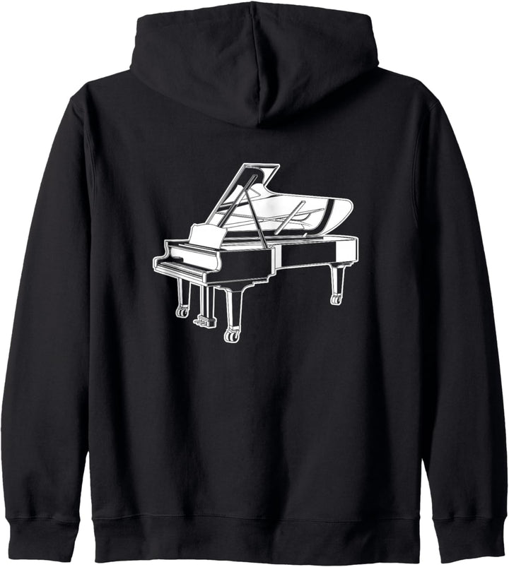 Flügel Klavier Kapuzenjacke