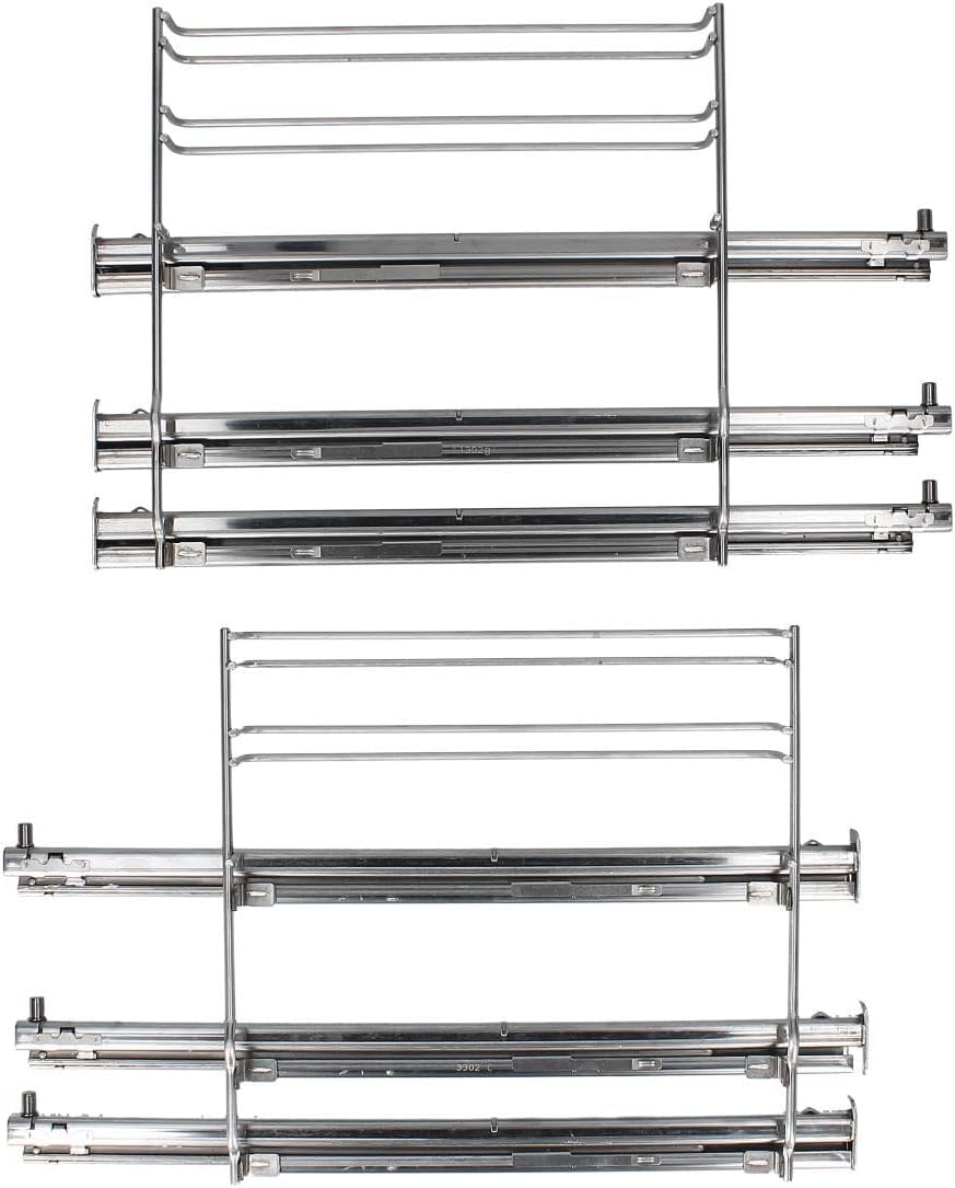 easyPART Kompatibel/Ersatz für BOSCH 17007521 Auszugsschienen Set für 3 Backbleche Roste in Backofen