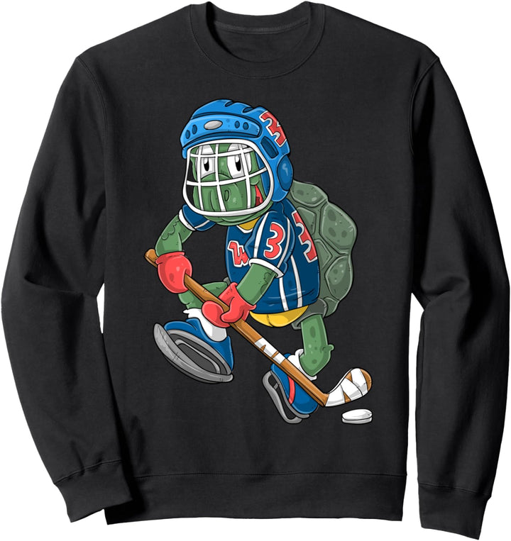 Eishockeyspieler / Eishockey Schildkröte Sweatshirt