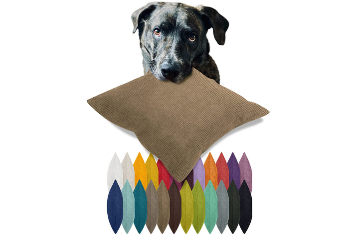 Kissenhülle mit Struktur-Muster - Polsteroptik 617.767, 1 Stück - Kissenhülle 60 x 60 cm, Nougat mel