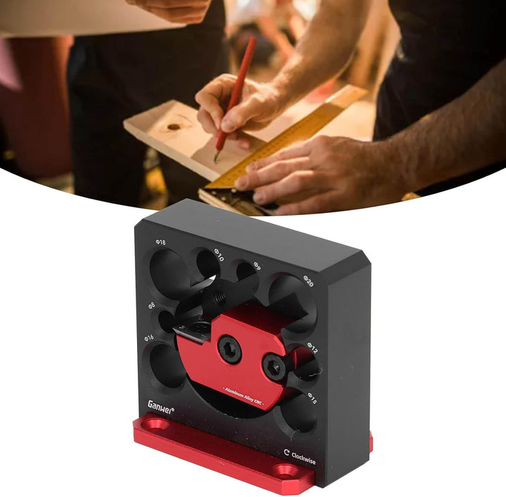 Dübelmacher-Vorrichtungssatz, Verstellbares Rundstab-Hilfswerkzeug, 8-Loch-Elektrobohrer, Fräsen, Al