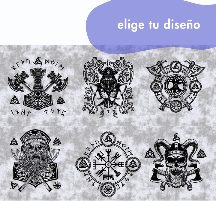 Edelstahl-Flachmann mit Wikinger-Gravur – Wählen Sie aus 6 Designs – personalisierte Lasergravur auf