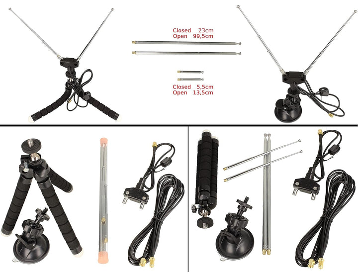 Impulsfoto Mehrzweck Dipol Antennen Kit/VHF UHF bis 1,5GHz ﴾ 02 ﴿, ﴾ 02 ﴿