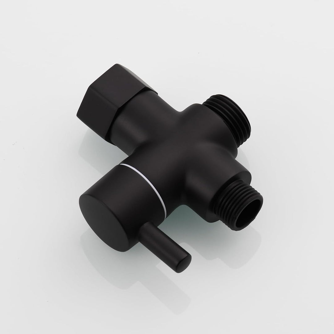 Tecmolog Bidet Sprayer Set Edelstahl Bidet Handbrause mit 3-Wege Umschaltventil 3/8"-12/17 und Dusch