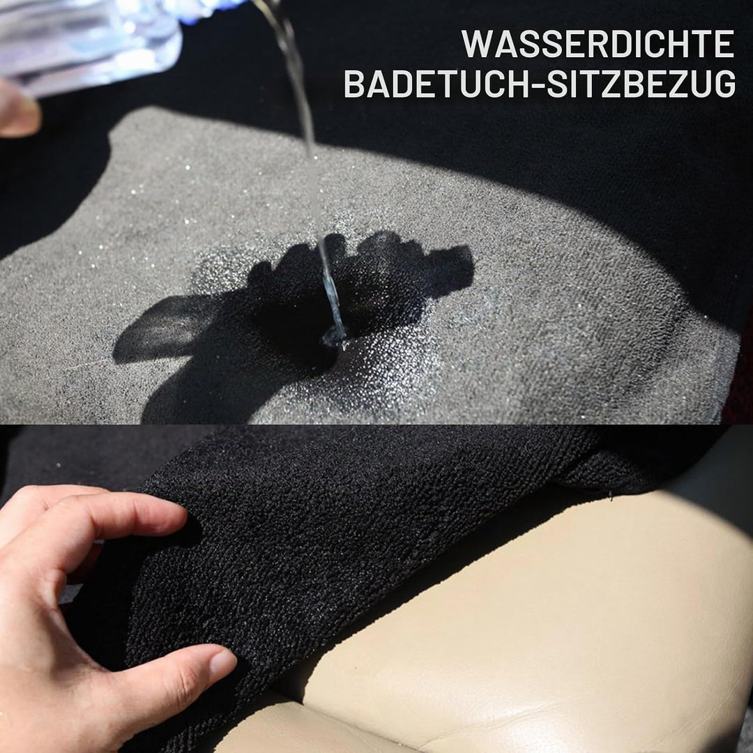 Naapesi Sitzschoner für Autositze, Autositzbezüge Universal Polyester, Schwarz Autositzbezüge Vorder