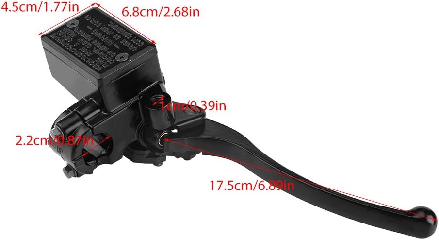 KIMISS Motorrad Kupplung Bremshebel 7/8 "22mm Motorrad Vorne Rechts Bremse Kupplungshebel Hauptbrems