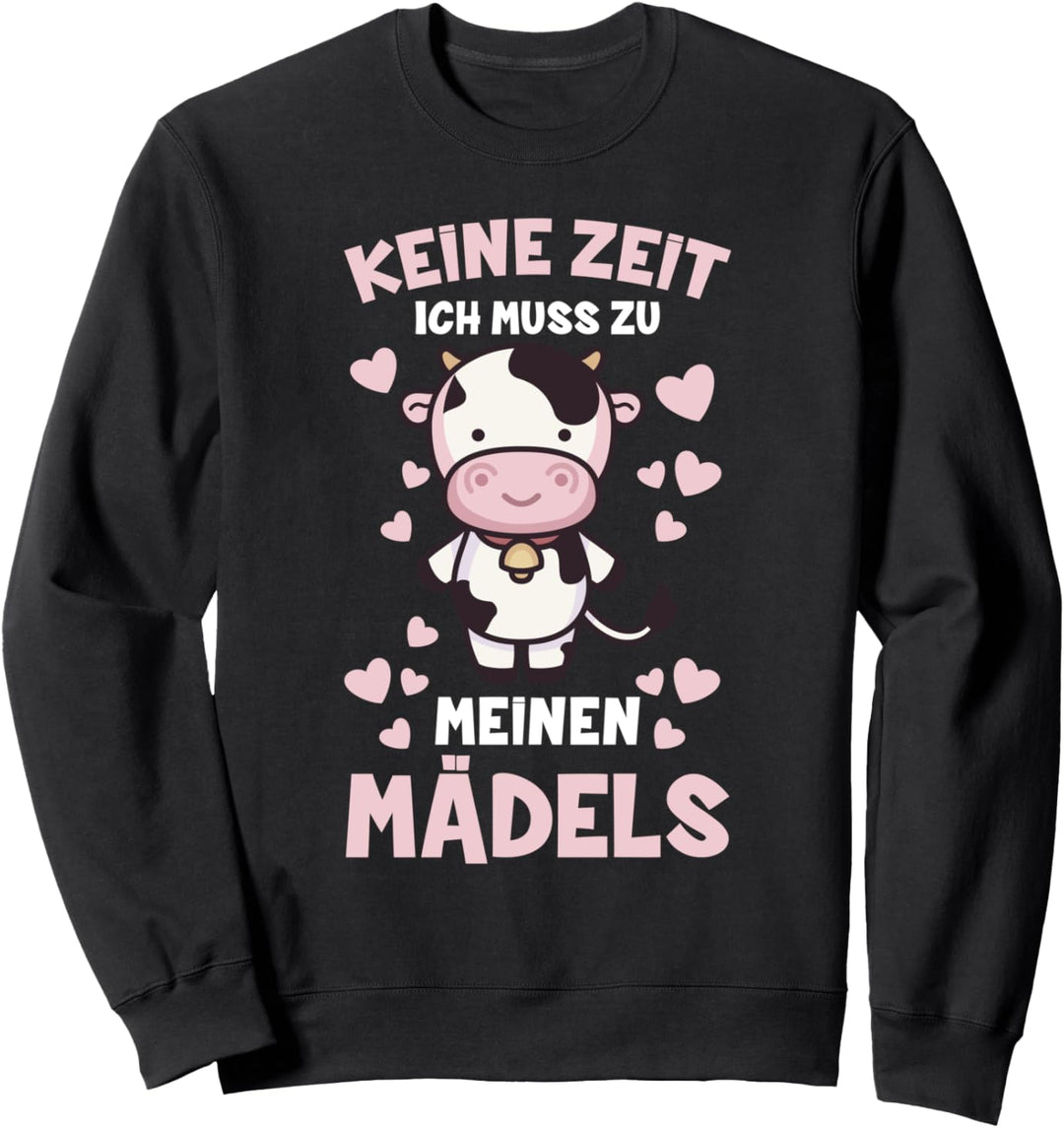 Süsses Kuh Mädchen & Landwirtin Bio Bauer Meine Mädels Sweatshirt