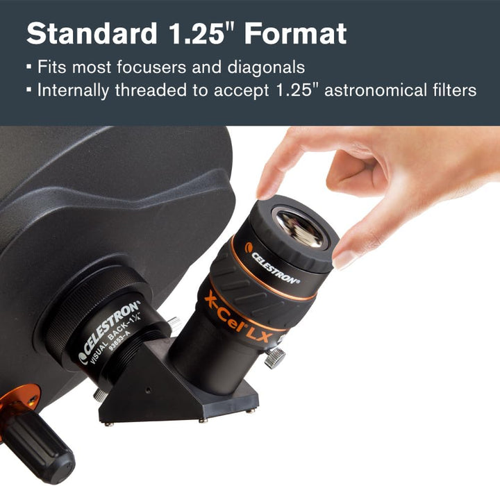 Celestron X-Cel LX Serie – 1,25'' Okular, 12 mm, 12 mm