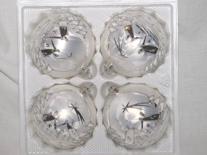 Jingle Bells Lauscha Christbaumkugel 10cm Winterzauber