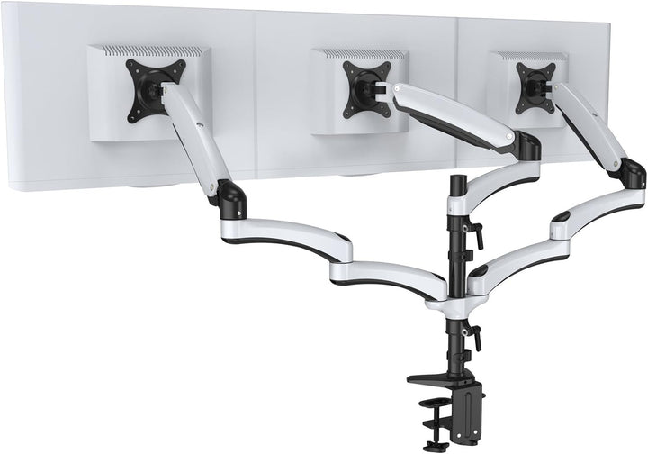 HFTEK - Monitorarm - dreifache Halterung Halter Tischhalterung für 3 Bildschirme von 15 – 27 Zoll mi