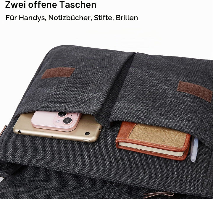 ZHIERNA Umhängetasche Herren für Herren und Damen, Canvas Messenger Bag, Vintage schultertasche für