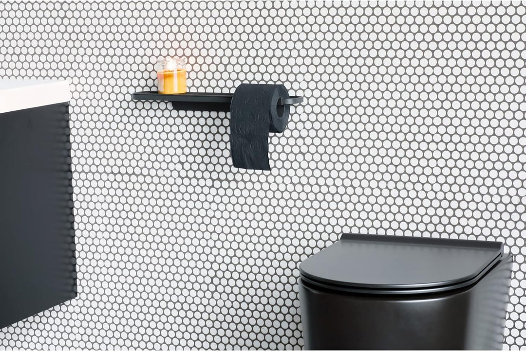 Brabantia - Mindset Toilettenpapierhalter mit Ablage - Für alle Gängigen Rollengrössen - Korrosionsb