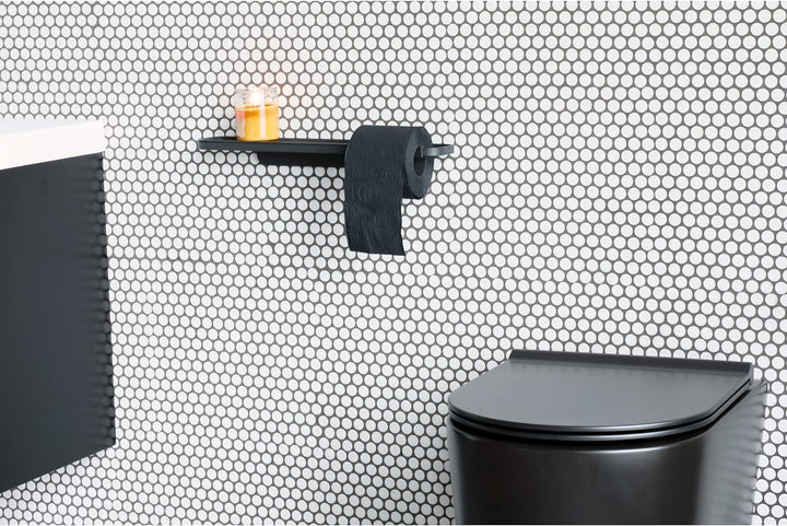 Brabantia - Mindset Toilettenpapierhalter mit Ablage - Für alle Gängigen Rollengrössen - Korrosionsb