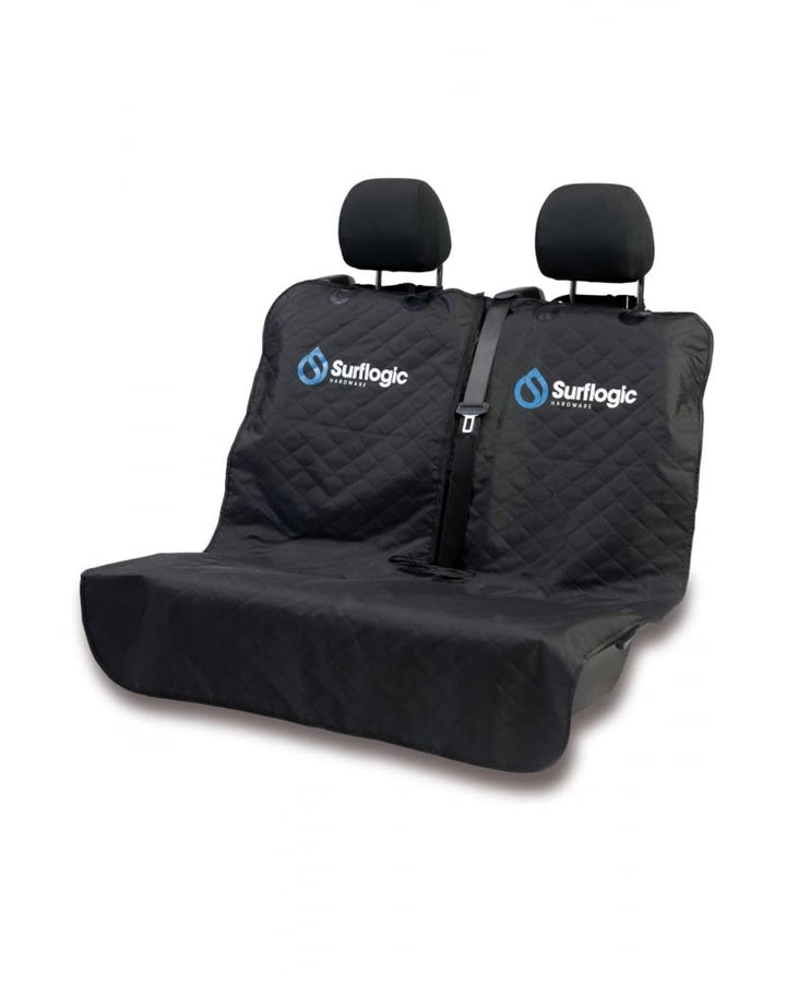 SURF LOGIC Unisex-Erwachsene wasserdichte Auto-Sitzabdeckung, doppelt Hülle, Universal/Schwarz (Schw