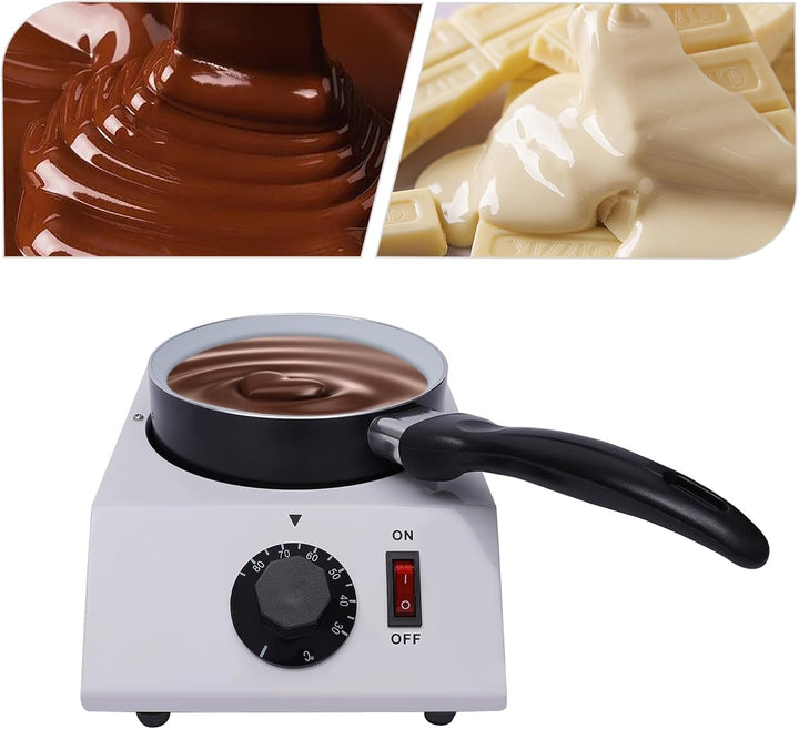 40W Elektrisches Schokofondue bis 2,2 Pfund Schokolade Schokofondue-Set Schokoladen-Fondue Einstellb