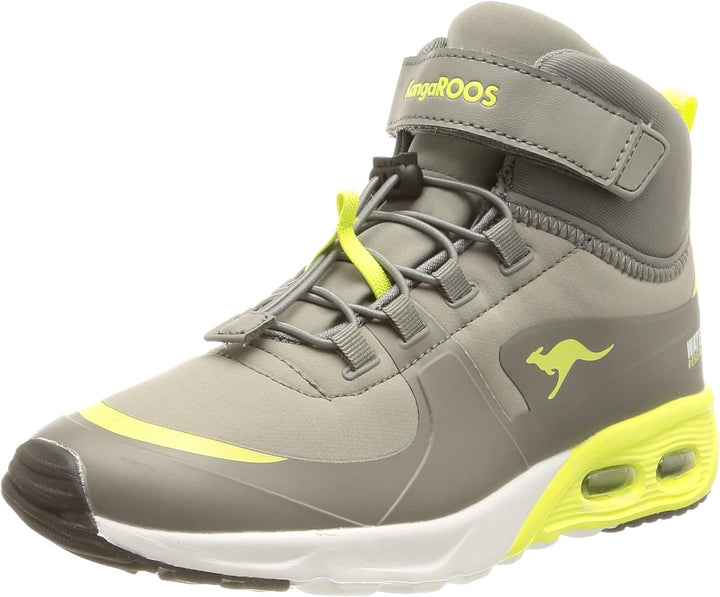 KangaROOS Unisex Kinder Kx-Hydro Sneaker 27 EU Ultimate Grey Limetta, 27 EU Ultimate Grey Limetta