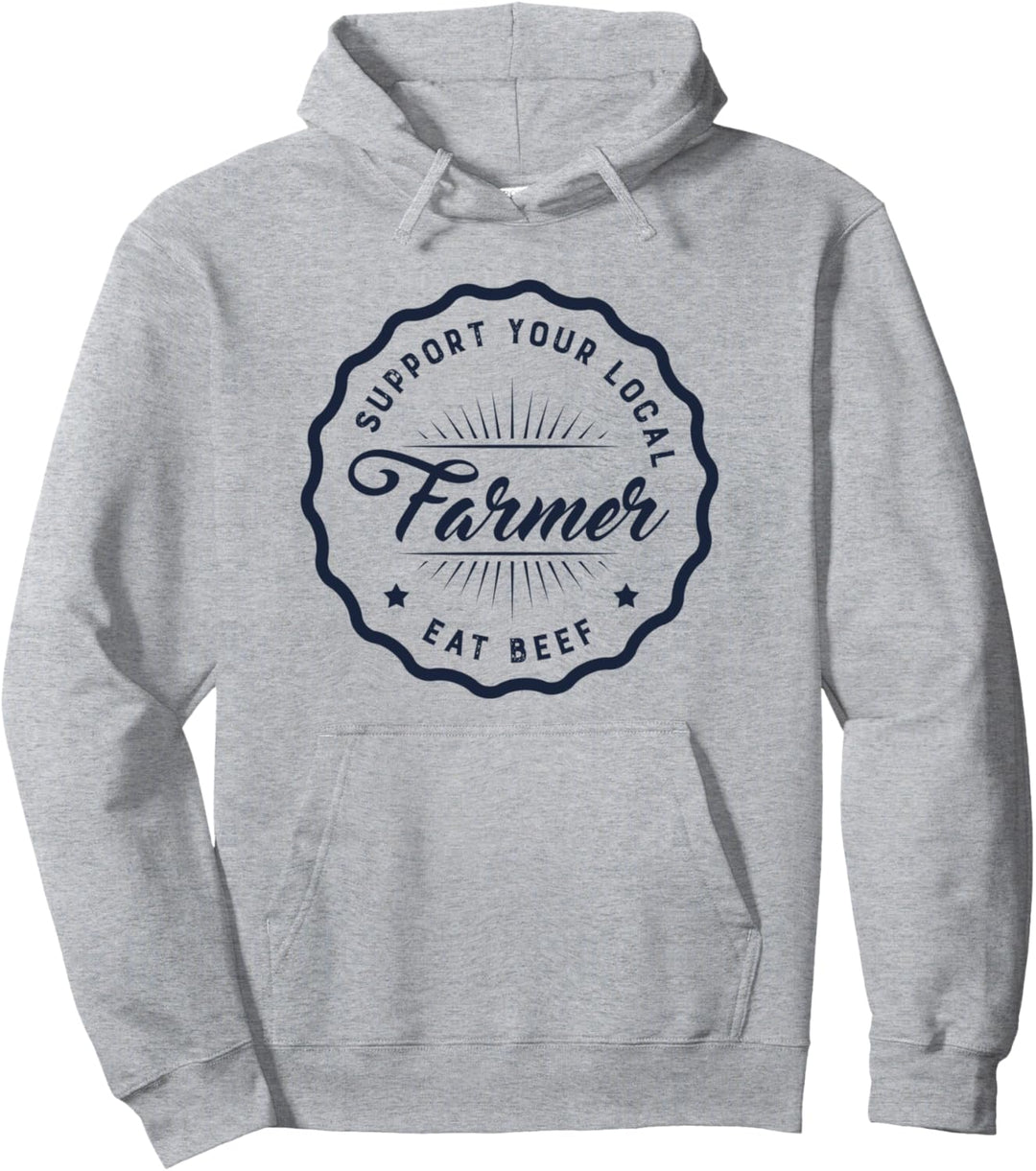 Rindfleisch essen Lustiger Spruch Landwirt Landwirtschaft Pullover Hoodie