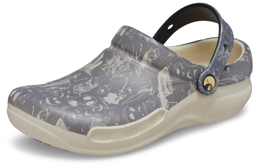 Crocs Unisex Bistro Graphic Clogs 36/37 EU Nightmare Bfr Xmas White, 36/37 EU Nightmare Bfr Xmas Whi