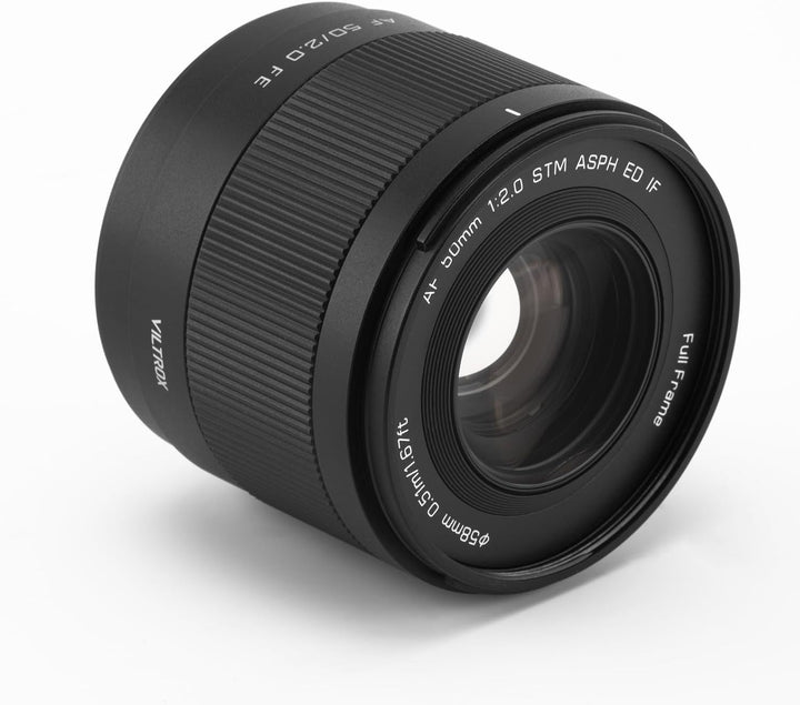 VILTROX 50mm F2.0 FE-Mount Vollformat Festbrennweite mit grosser Blende und STM Autofokus für Sony E