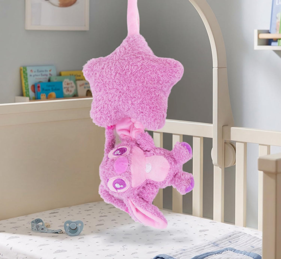 Disney Angel Spieluhr aus Plüsch – Kuscheltier mit Einschlafmelodie, weicher Stoff, detailreicher Ch