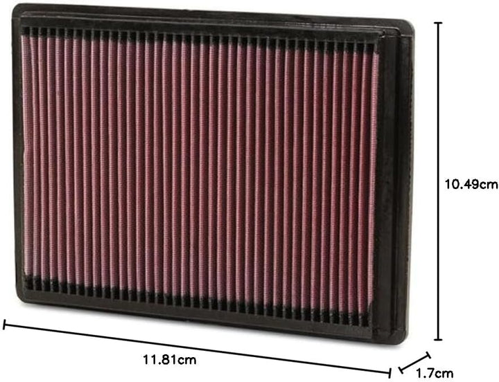 K&N 33-2295 Motorluftfilter: Hochleistung, Prämie, Abwaschbar, Ersatzfilter,Erhöhte Leistung, 2004-2