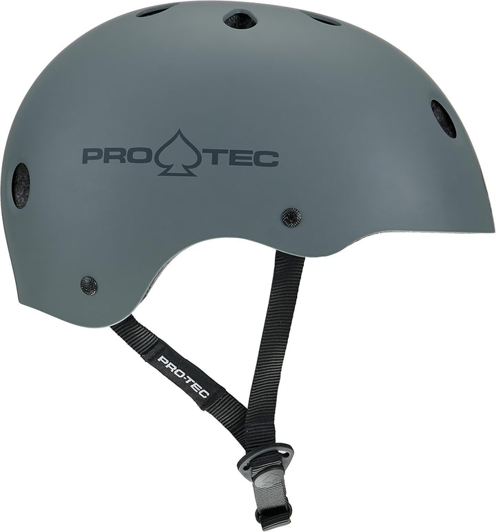 Pro tec Unisex Helmet Classic Certified PRT-PHE-908 S Matte Grey, S Matte Grey