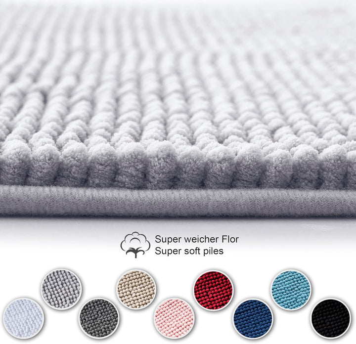 Decomira Badematte rutschfest | Als Badteppich Set kombinierbar | Badezimmer-Teppich Bad-Vorleger wa