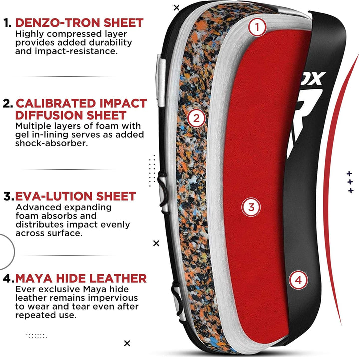 RDX Schlagkissen De Volcan Arm Pad/Schlagkissen Gebogen 1size Weiss, 1size Weiss