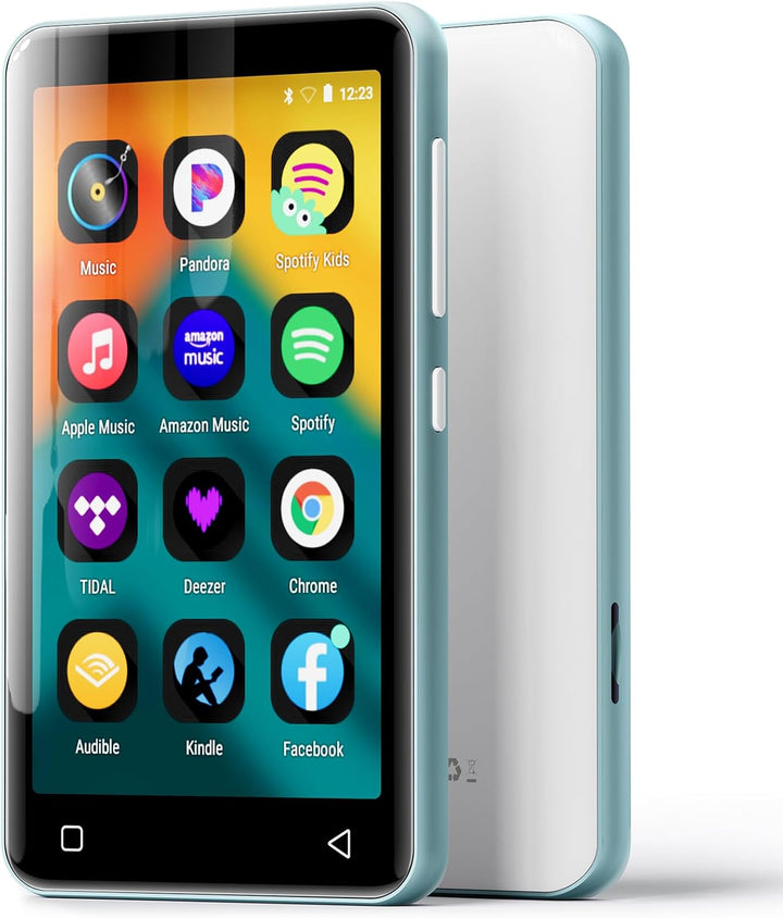 Android Music Player mit Lautsprecher, FM-Radio, E-Book Blau, Blau