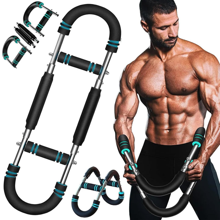 Shaker Twister Armtrainer, U-förmiger Twister-Armtrainer, verstellbarer Brust-Expander, Oberschenkel
