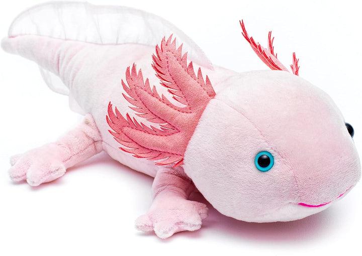Uni-Toys - Axolotl (rosa) - 32 cm (Länge) - Plüsch-Wassertier - Plüschtier, Kuscheltier, Rosa