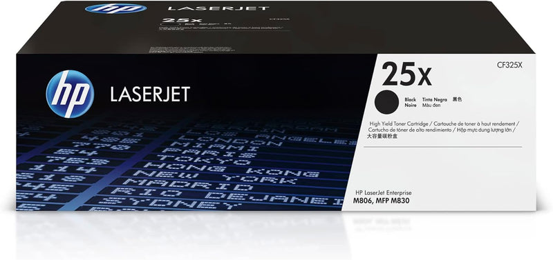 HP 25X (CF325X) Schwarz Original Toner mit hoher Reichweite für HP Laserjet Enterprise M806dn, Flow