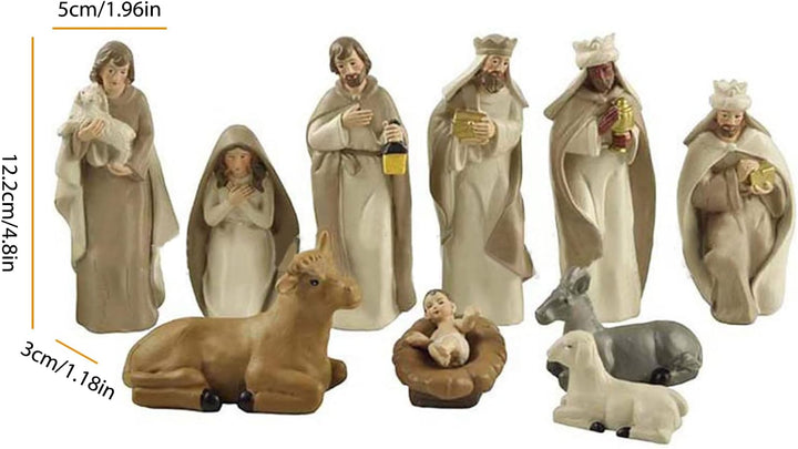 Christus-Geburt von Jesus-Verzierung Krippenfiguren-Set krippenfiguren giessform Zarte stehende Harz