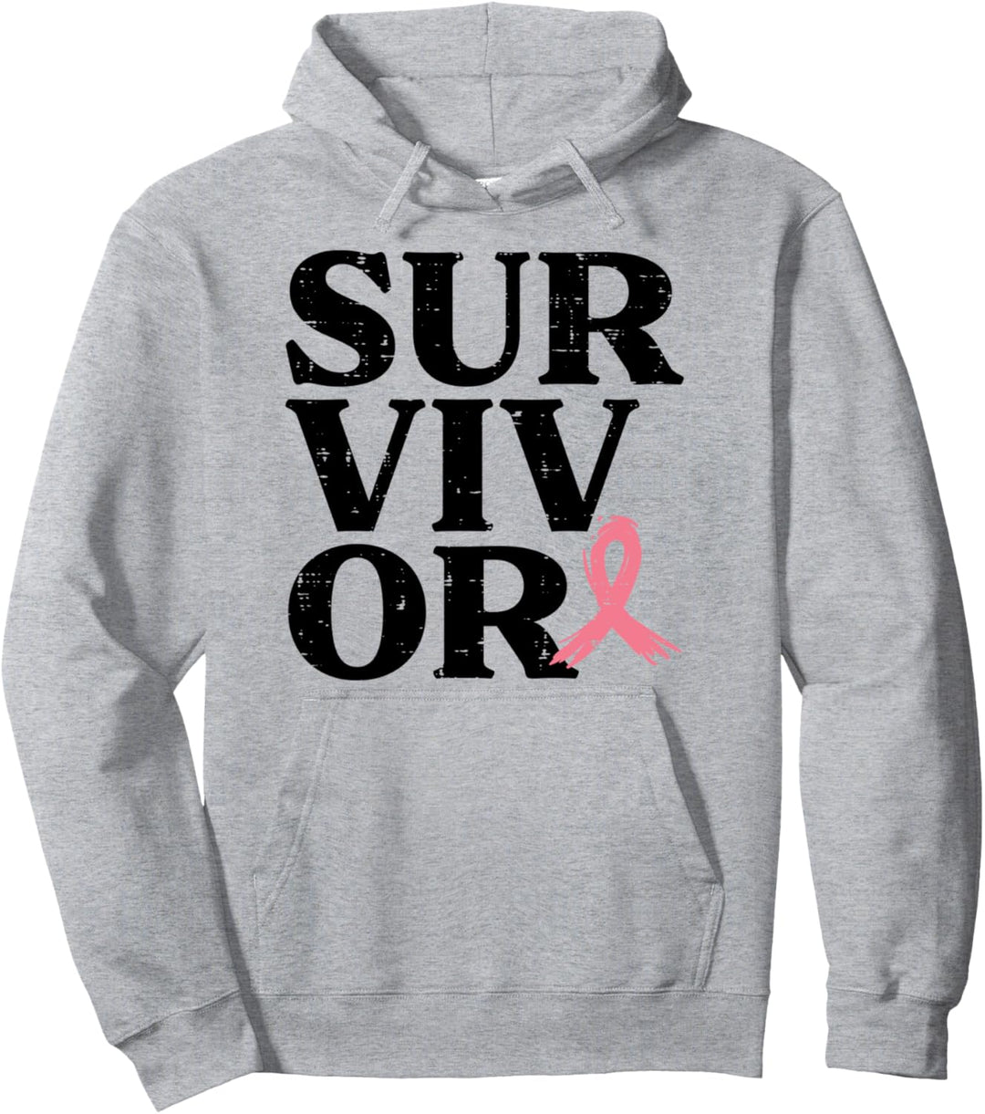 Survivor Pink Ribbon Warrior Brustkrebs Bewusstsein Frauen Pullover Hoodie