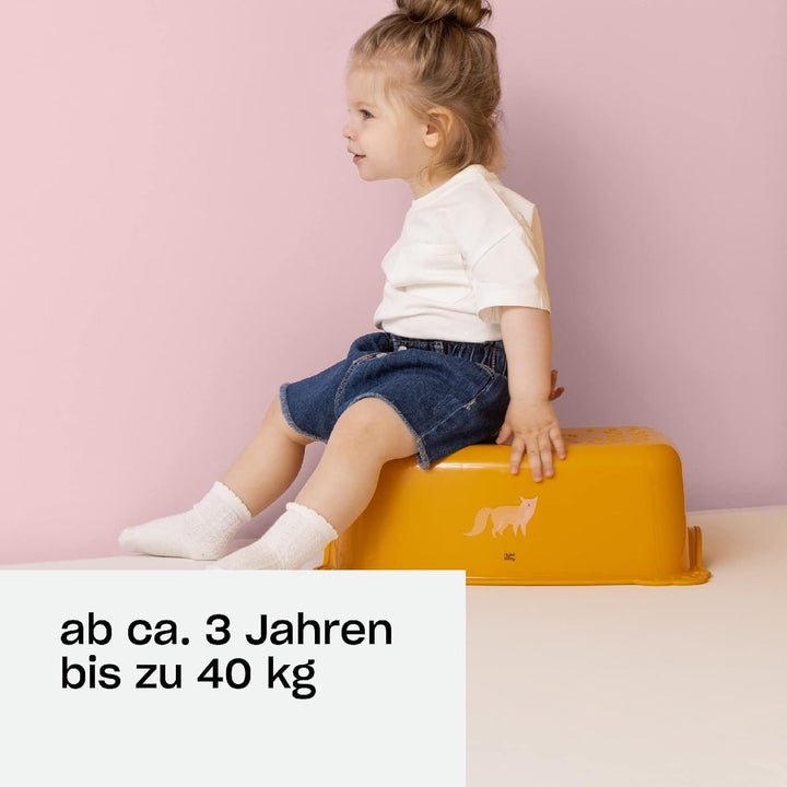 Hylat Baby Kinderhocker & Kindertoilettensitz Set - Rutschfester Tritthocker + Toilettenaufsatz für