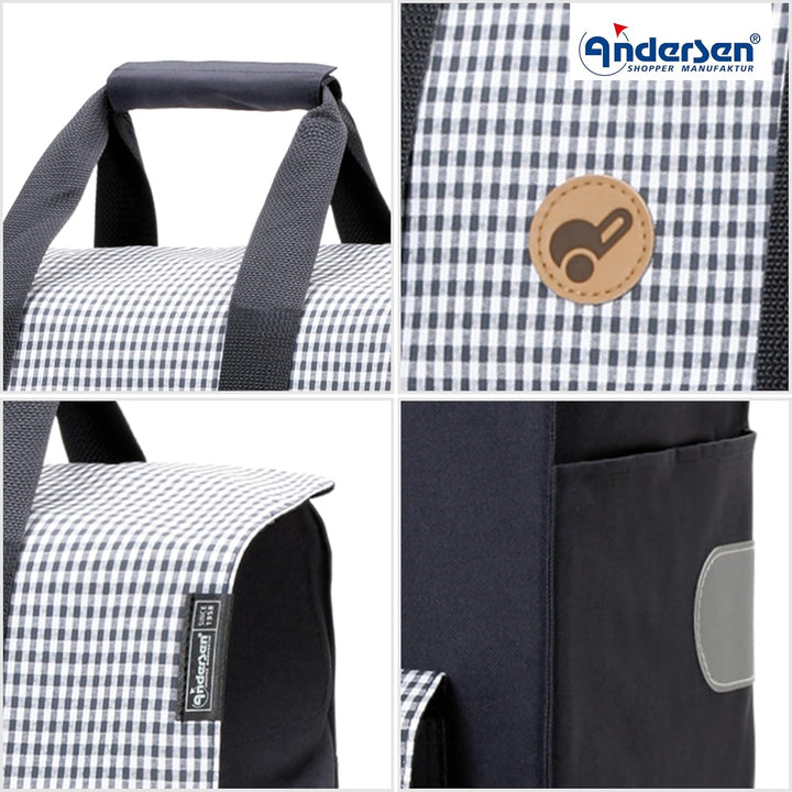Andersen Einkaufstrolley - klappbar - 54 Liter - Treppensteiger - belastbar 60 kg - Stahlgestell - T