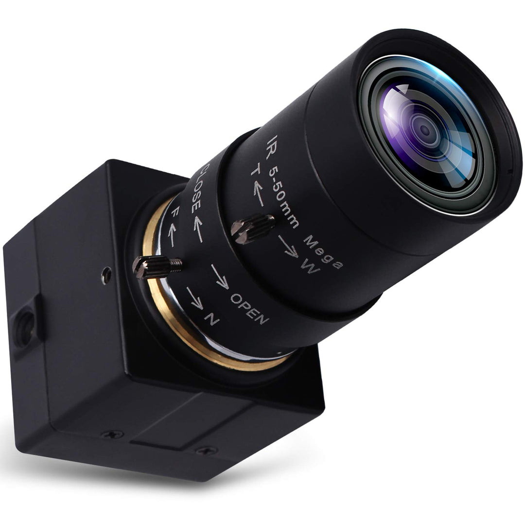 Svpro 5-50mm Varioobjektiv 5MP USB Kamera,10X Optischer Zoom Manual Fokus Webcam mit IR-Sperrfilter