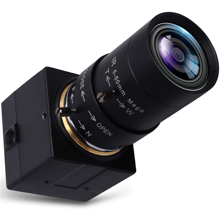 Svpro 5-50mm Varioobjektiv 5MP USB Kamera,10X Optischer Zoom Manual Fokus Webcam mit IR-Sperrfilter