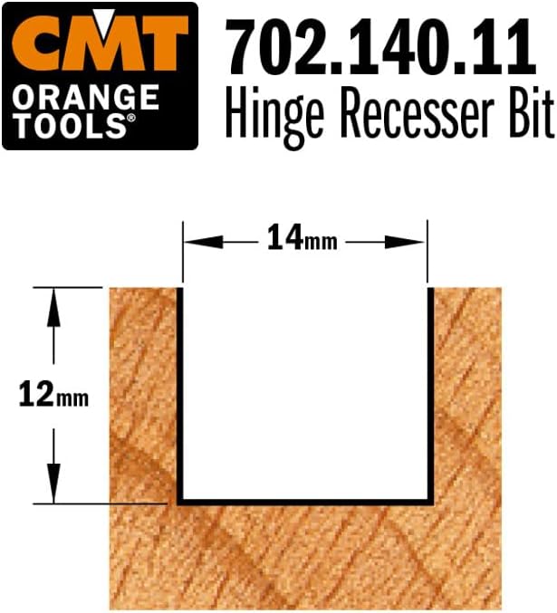 CMT ORANGE TOOLS 702.140.11 - HARTMETALL-BESCHLAGFRÄSER Z2 S=6 D=14X12X38
