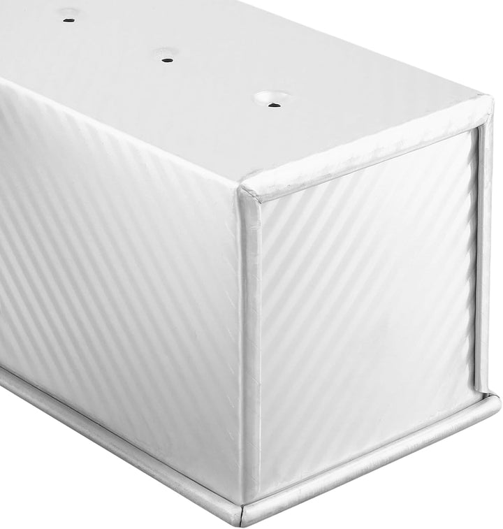 NAMYEUT 1000g Toastbrot Backform mit Deckel, Aluminium Brotbackformen mit Deckel, Antihaft Toastbrot