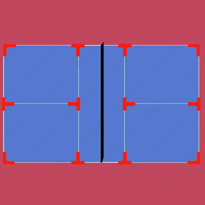 Aoneky Pickleball-Gericht-Linienmarkierungs-Set | Pickleball-Tennisplatz-Court Lines Marker Kit | Li