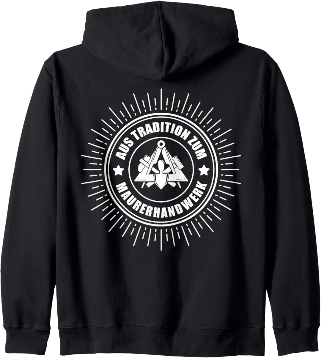 Maurer Zunftzeichen - Aus Tradition zum Maurerhandwerk Kapuzenjacke