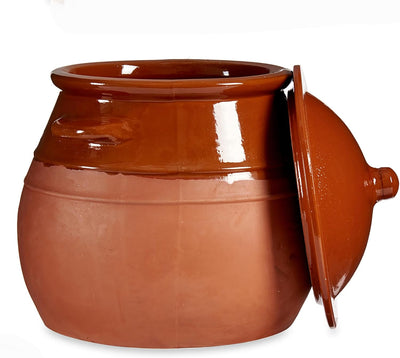 Tontopf mit Deckel - Stewpot Eintopf - Schmortopf Antike - Tongeschirrr Mittelalter - Wikinger - Top