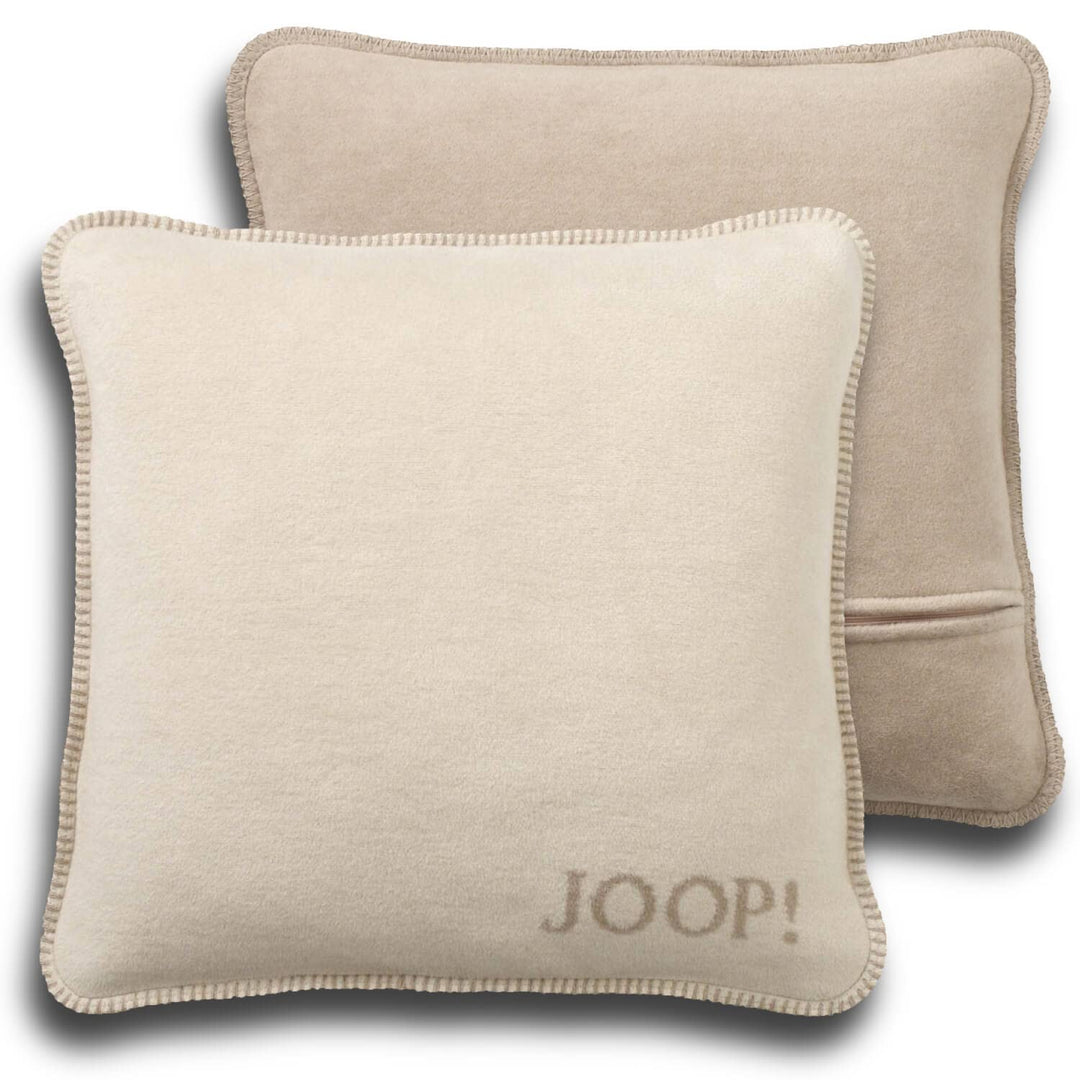 Joop! Kissen Uni Doubleface Sand Pergament Baumwolle/Polyacryl, Masse: 50cm x 50cm, 651082 50cm Sand