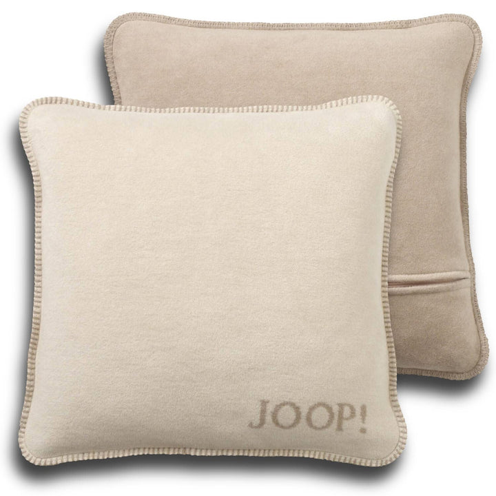 Joop! Kissen Uni Doubleface Sand Pergament Baumwolle/Polyacryl, Masse: 50cm x 50cm, 651082 50cm Sand