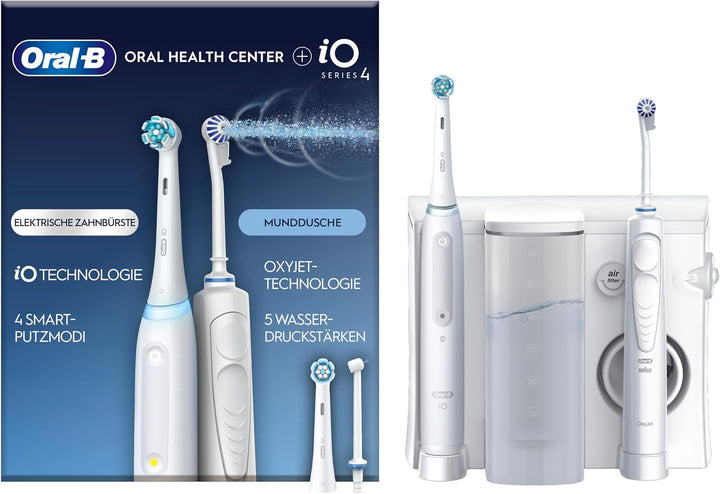 Oral-B Center OxyJet Reinigungssystem - Munddusche + Oral-B iO4, iO4