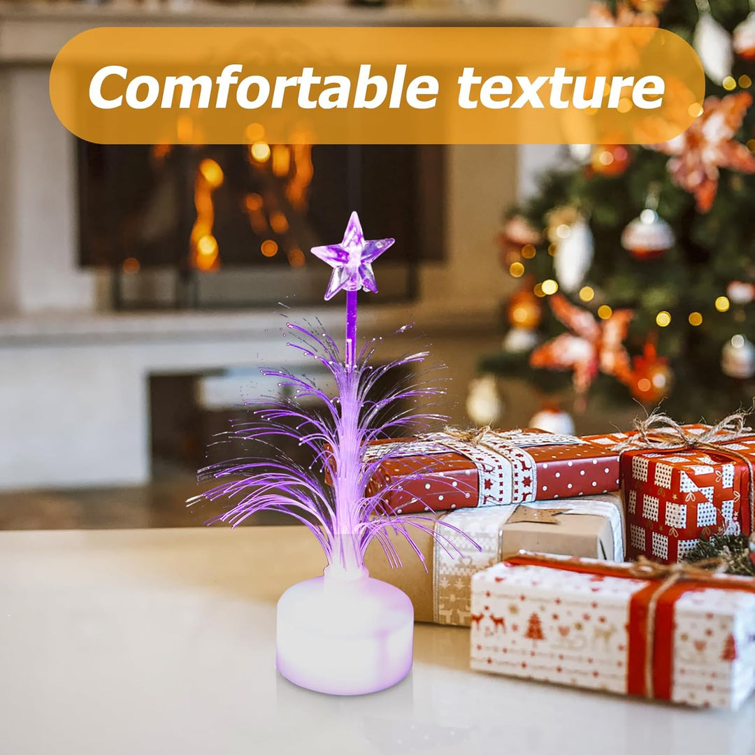 MAGICLULU Mini Led Faser Weihnachtsbaum Mit Farbwechsel USB Stromversorgung Weihnachtsbaum Für Weihn