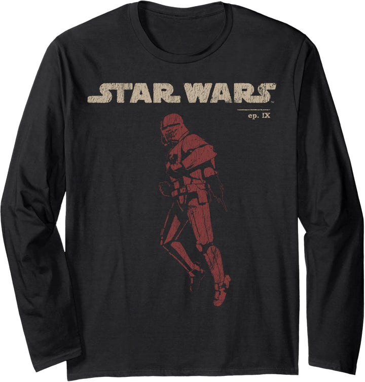 Star Wars: The Rise Of Skywalker Red Sith Trooper Profile Langarmshirt