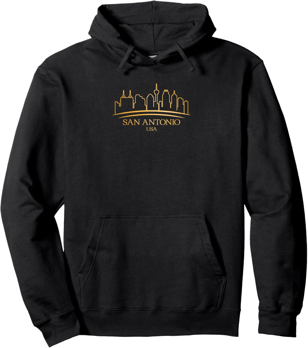 San Antonio USA Skyline Design für stolzen San Antonian Pullover Hoodie
