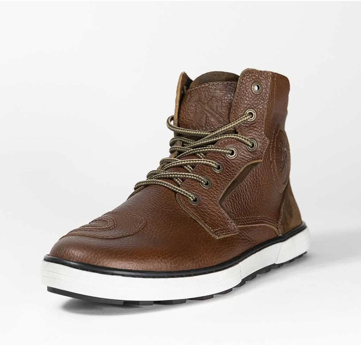 John Doe Motorradschuh Shifter | XTM | Threepoint Protection | Lederstiefel aus Rindsleder | Rutschf